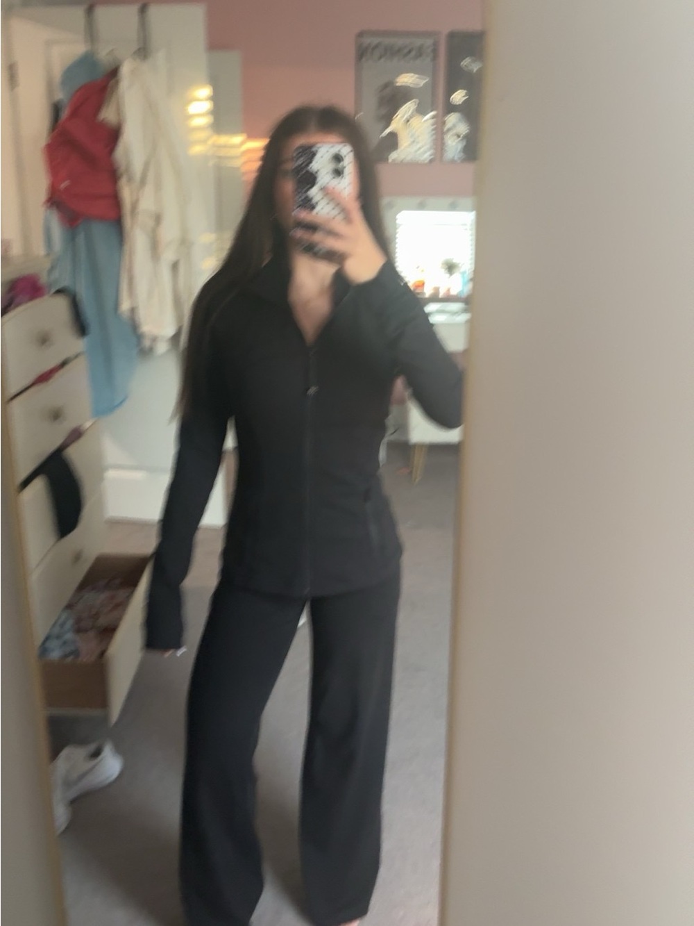 Black Women's Zip-Front jacket